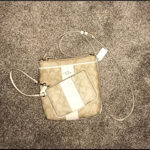 Coach crossbody bag with wrist wallet